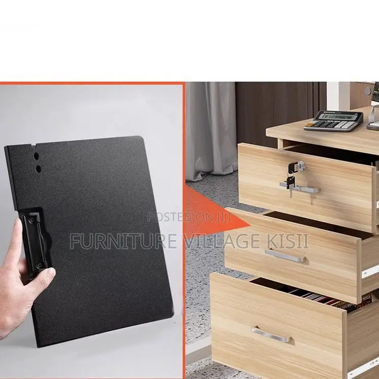 Office Cabinet; 3- Drawer File Cabinet With Pedestal