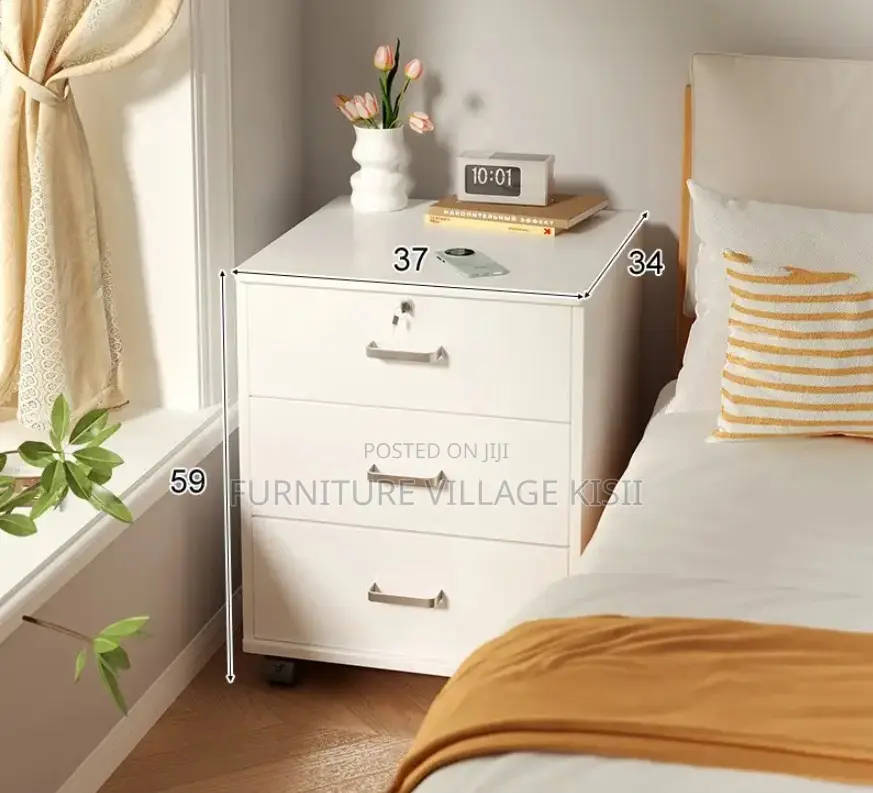 Office Cabinet; 3- Drawer File Cabinet With Pedestal
