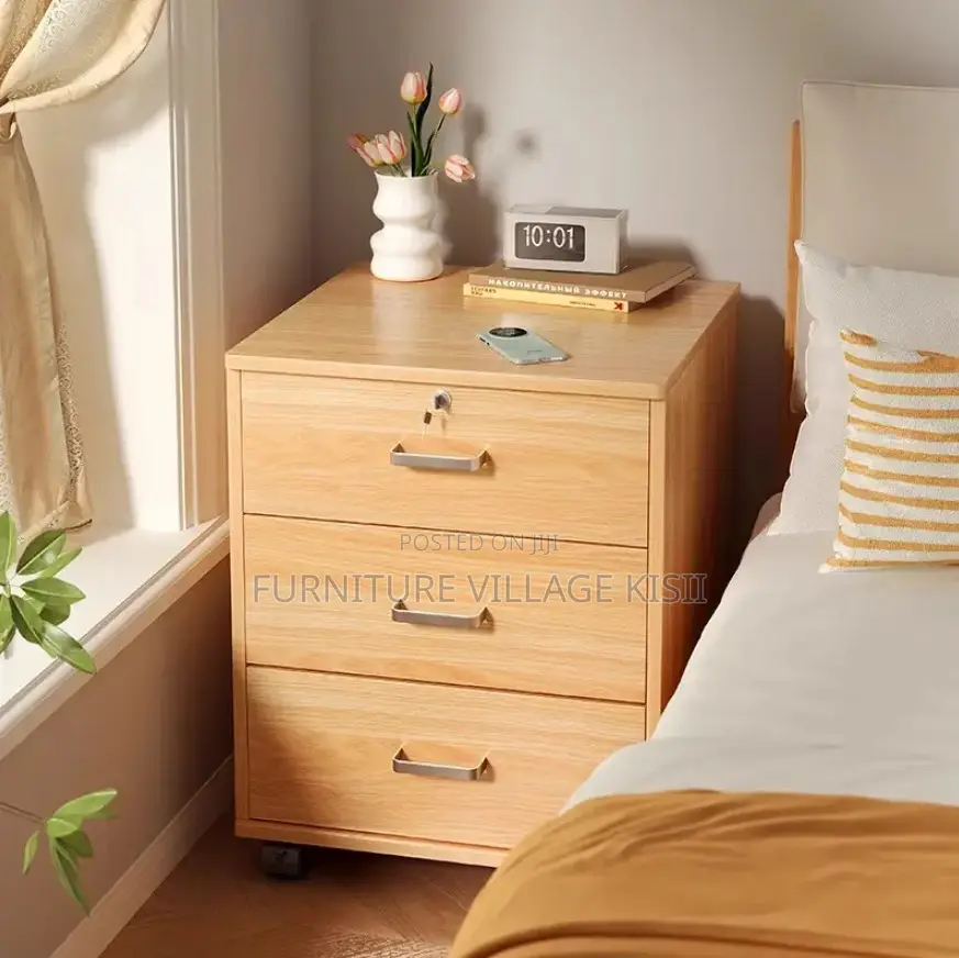 Office Cabinet; 3- Drawer File Cabinet With Pedestal