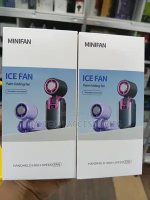 Mini Fan Ice Fan Palm Folding Fan Handheld Rechargeable Personal Fan.