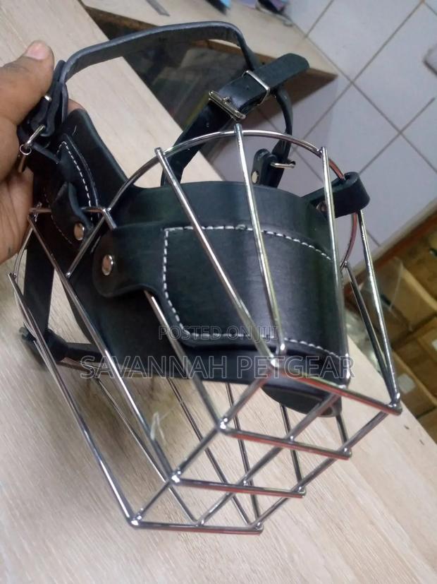 Metallic Dog Muzzle Available in Large Size - main view