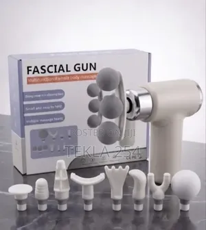 Portable Multi-Head Fascia Massage Gun.