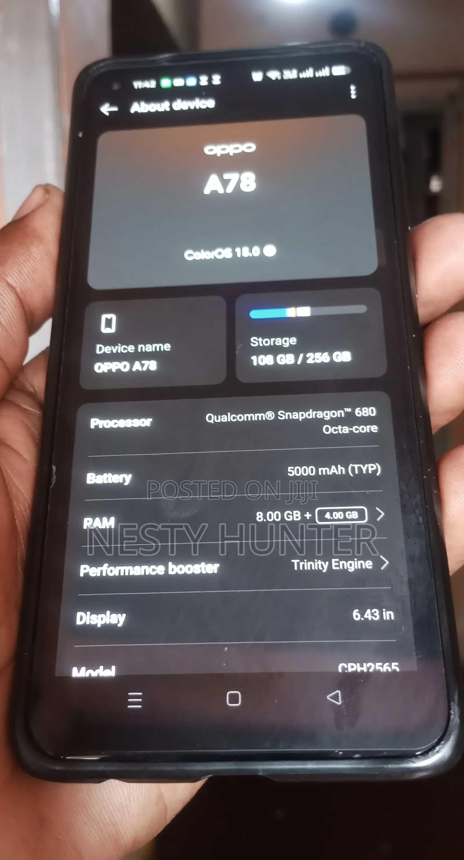 Oppo A78 5G 256 GB Black