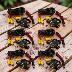 Wide-Angle View Night Vision Back Up 8 LEDs Car Rear Reverse Cameras