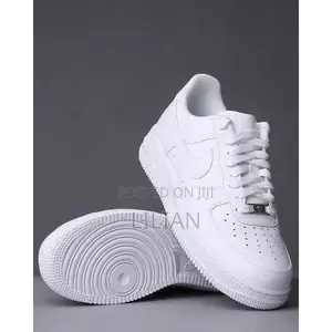 White AF1 Unisex Classic Low-Top Sneakers