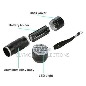 Portable UV Blacklight Torch Light for Gemstones,& Currency Check