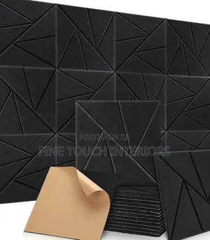 Black Acoustic Soundproof Panels