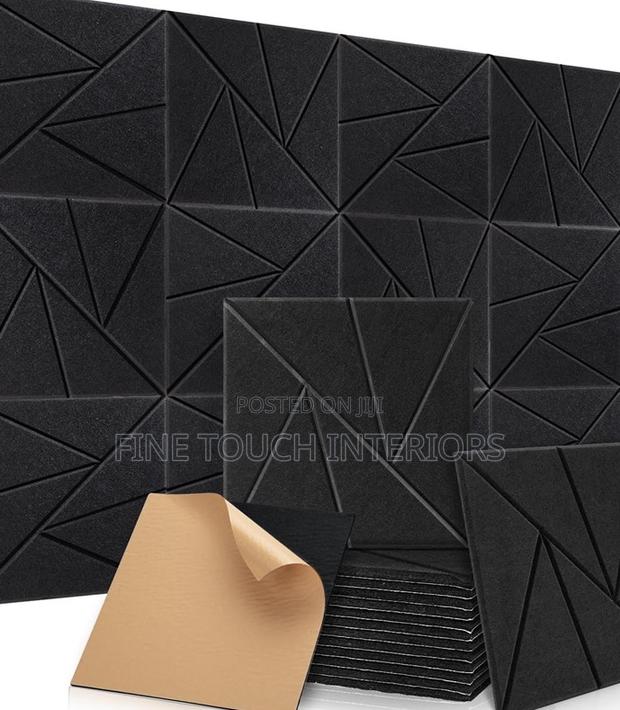 Black Acoustic Soundproof Panels