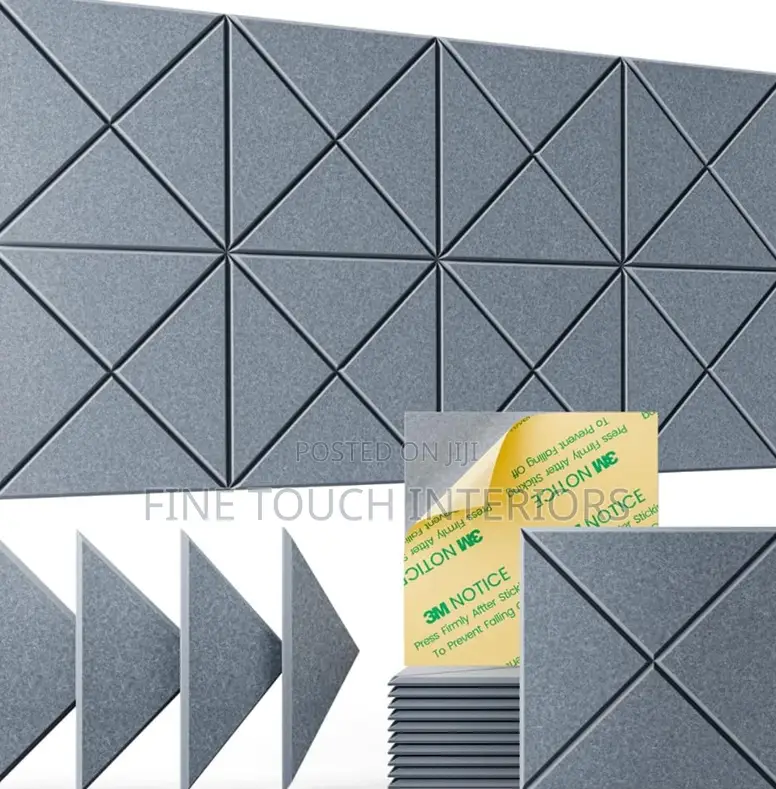 3d Acoustic Soundproof Grey Panels