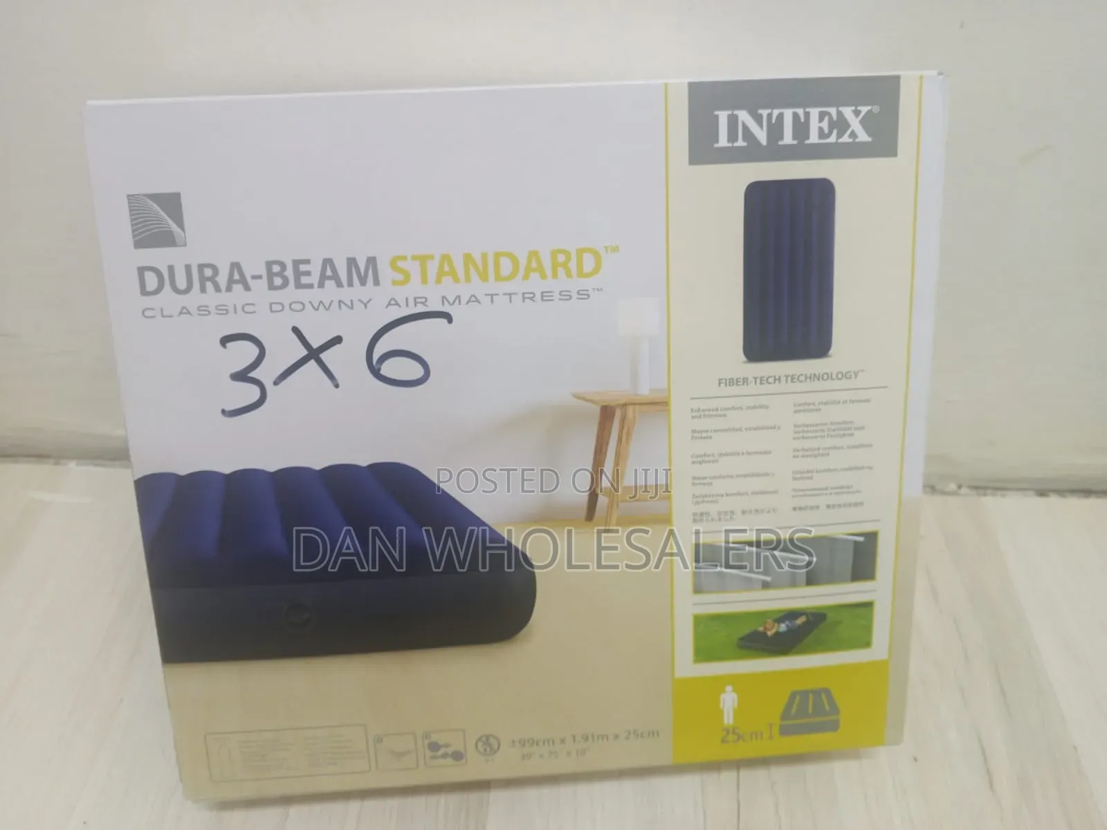 3×6 Inflatable Mattress Single Person Blue