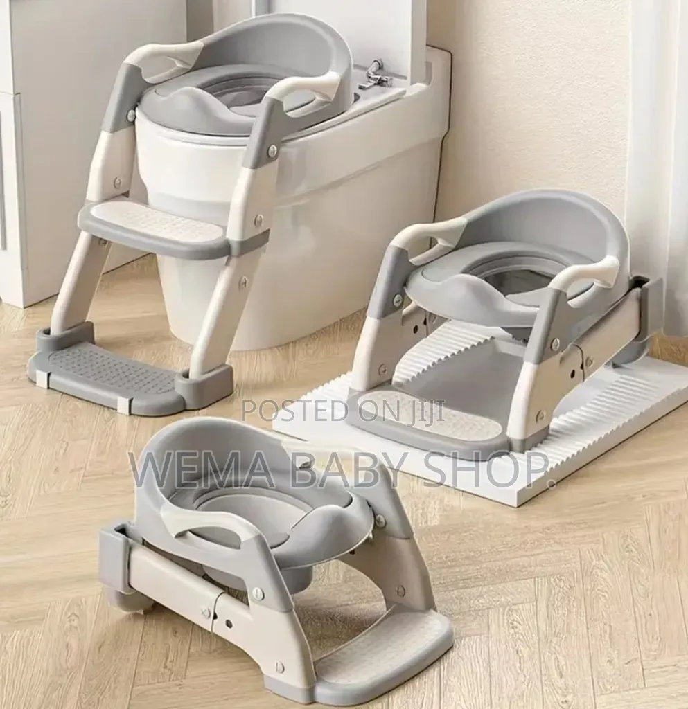 3-in-1 Foldable Baby Potty Training Seat With Step Ladder