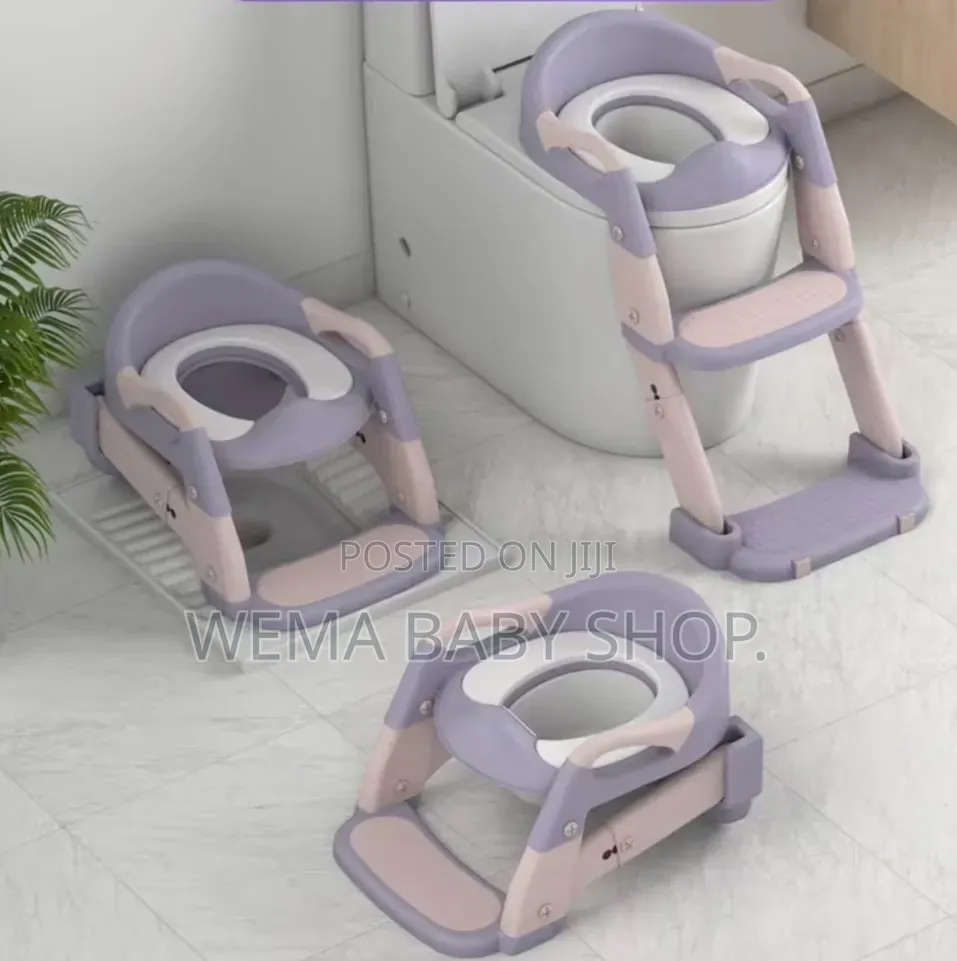 3-in-1 Foldable Baby Potty Training Seat With Step Ladder