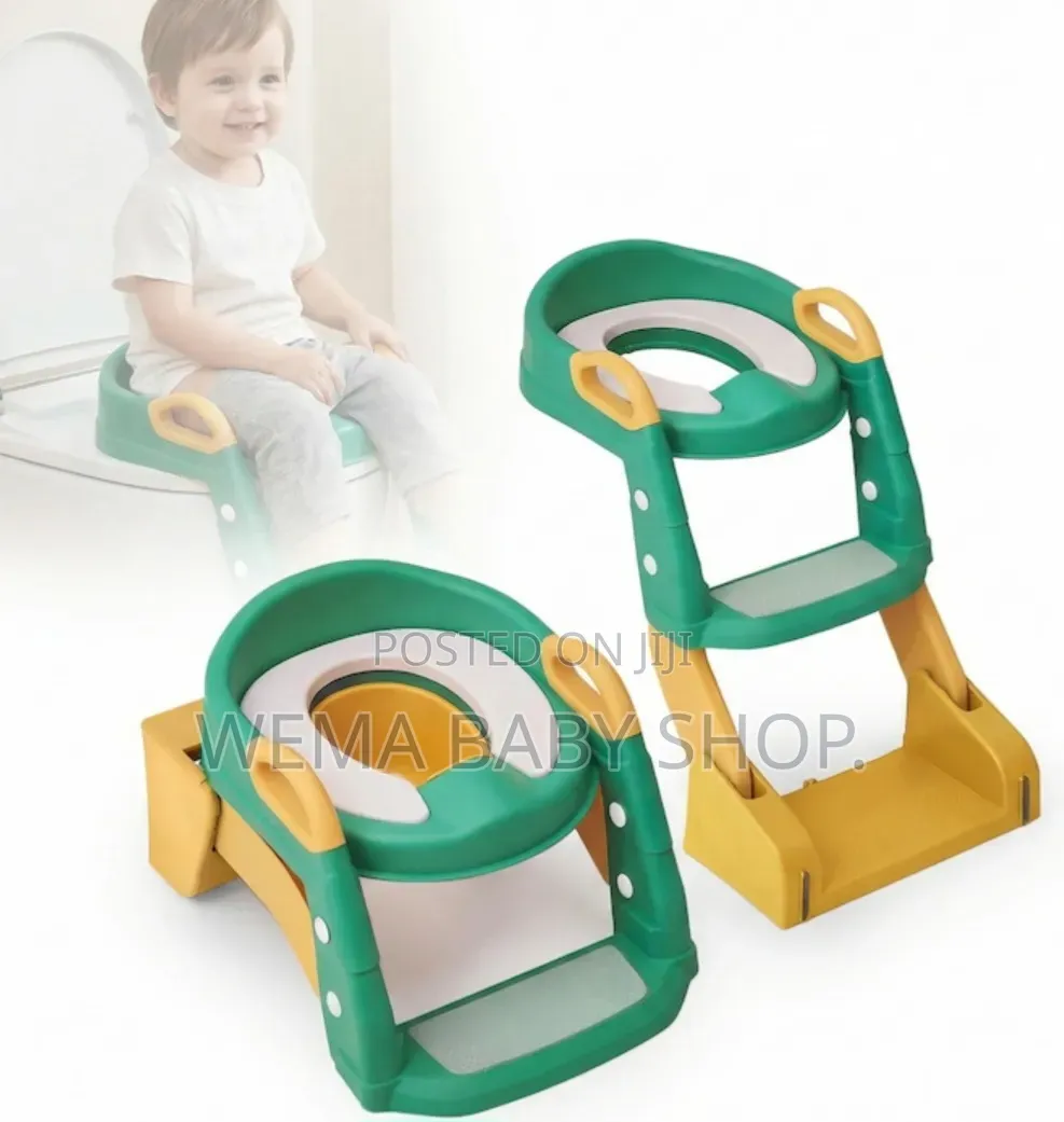 3-in-1 Foldable Baby Potty Training Seat With Step Ladder