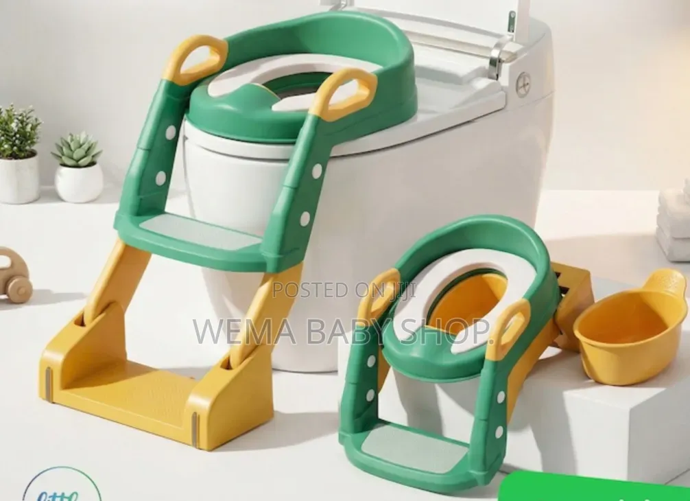 3-in-1 Foldable Baby Potty Training Seat With Step Ladder