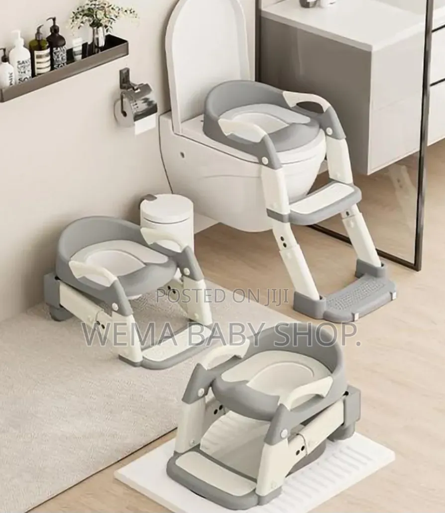 3-in-1 Foldable Baby Potty Training Seat With Step Ladder