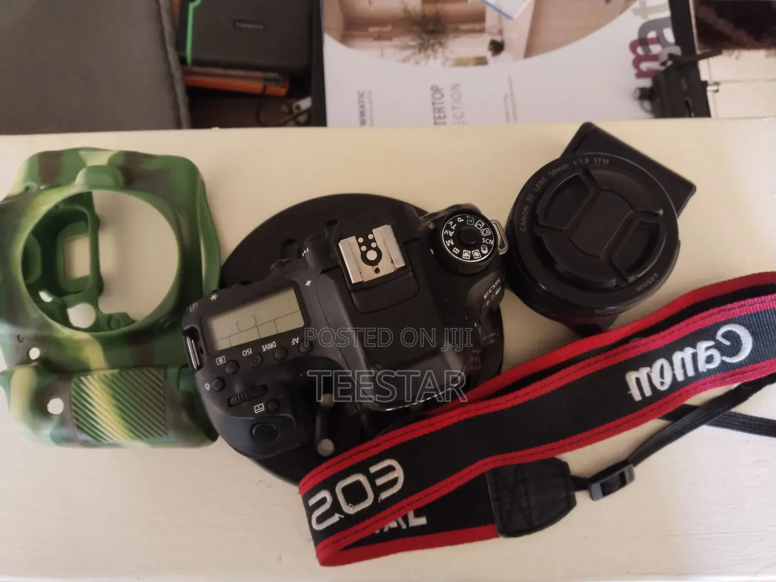 Canon 80D With 50mm Lens and a Camera Cover +ND Fileter