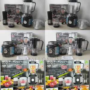 Hoffmans HM-1268 4-in-1 Food Processor 800W Blender Mixer Grinder