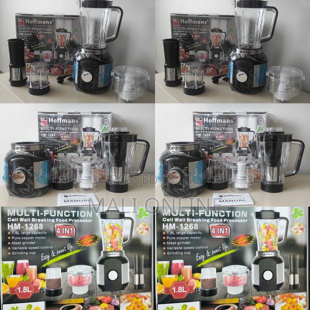 Hoffmans HM-1268 4-in-1 Food Processor 800W Blender Mixer Grinder