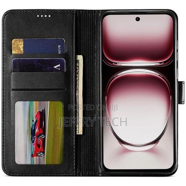 Cover RICHBOSS Magnetic Leather Flip for Infinix Hot 60i – Black - Pre
