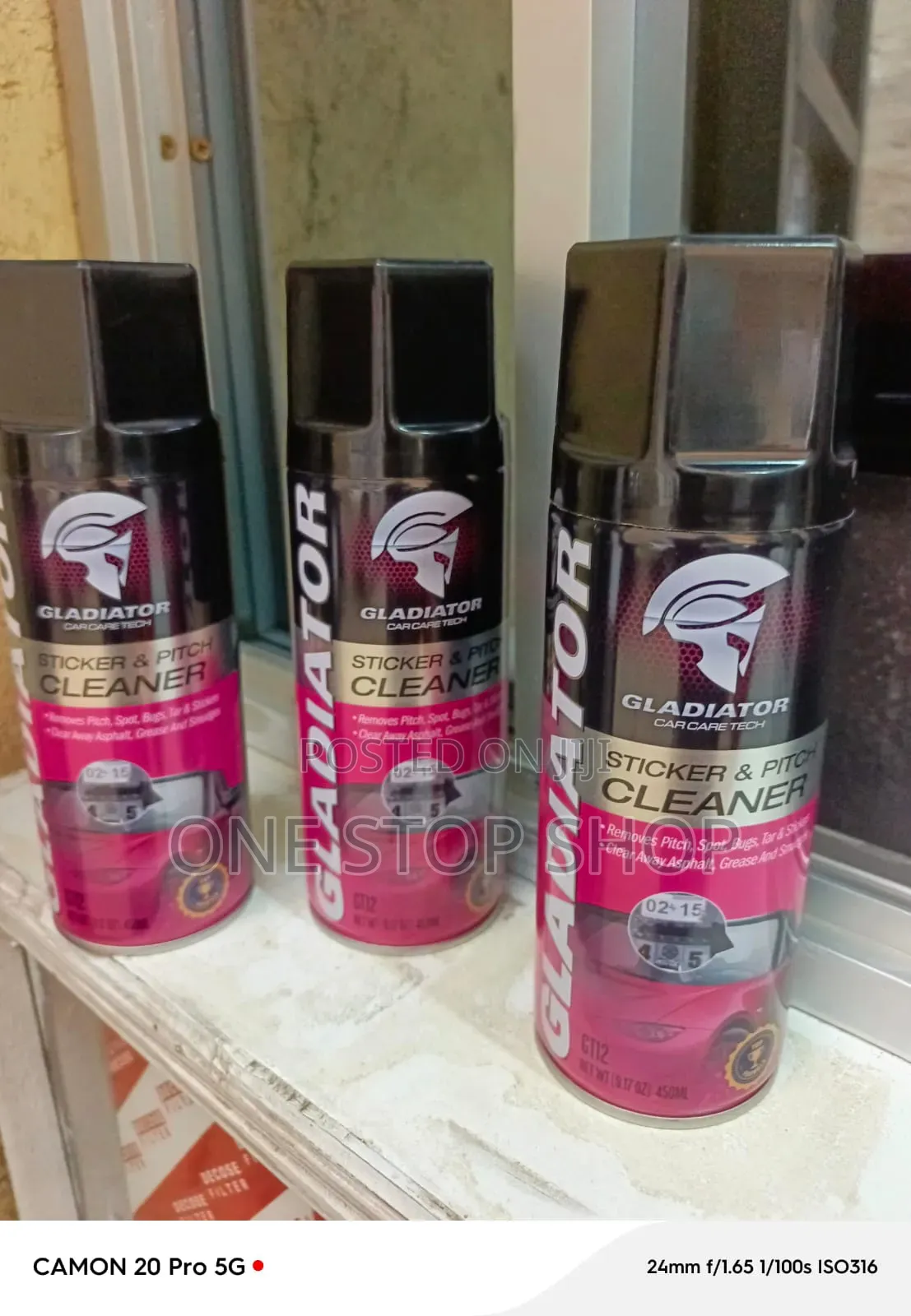 Gladiator Sticker &Pitch Cleaner Spray Used to Remove Adhesive Residue