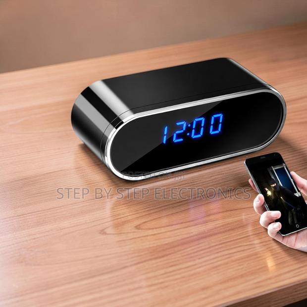 Smart Home Watcher WiFi Alarm Table Clock Hidden Spy Camera - main view