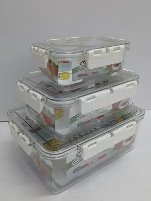 🥝 3-Piece Airtight Food Storage Container Set