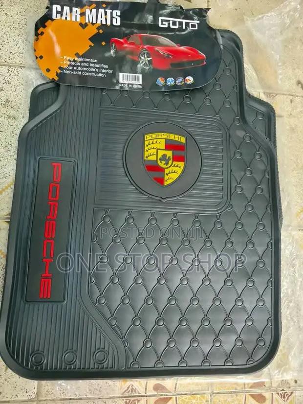 5pc Branded Porsche Iconic Logo Carpet Floor Mats