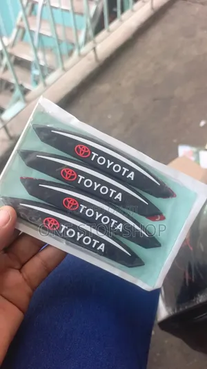 4pc Toyota Branded Rubber Car Door Guard Antiscratch Edge Protector