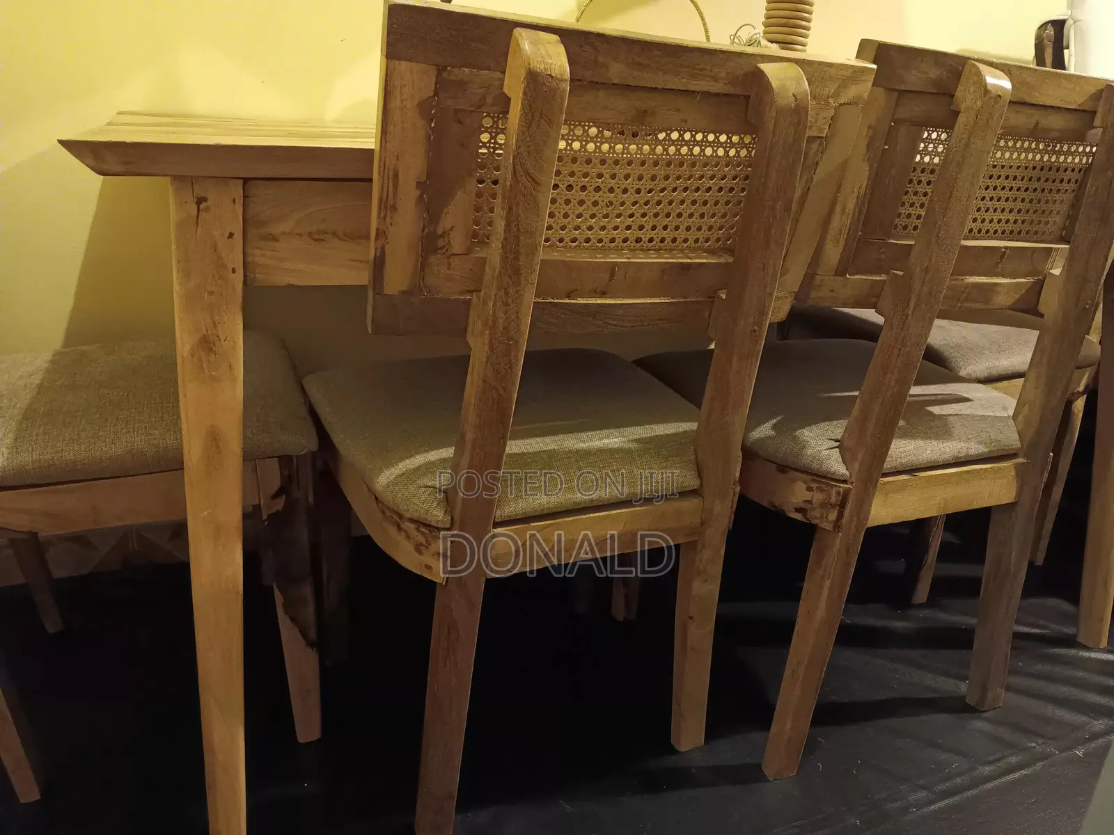 Mango Wood 4‐Seater Dining Table + Chairs – Solid Hardwood