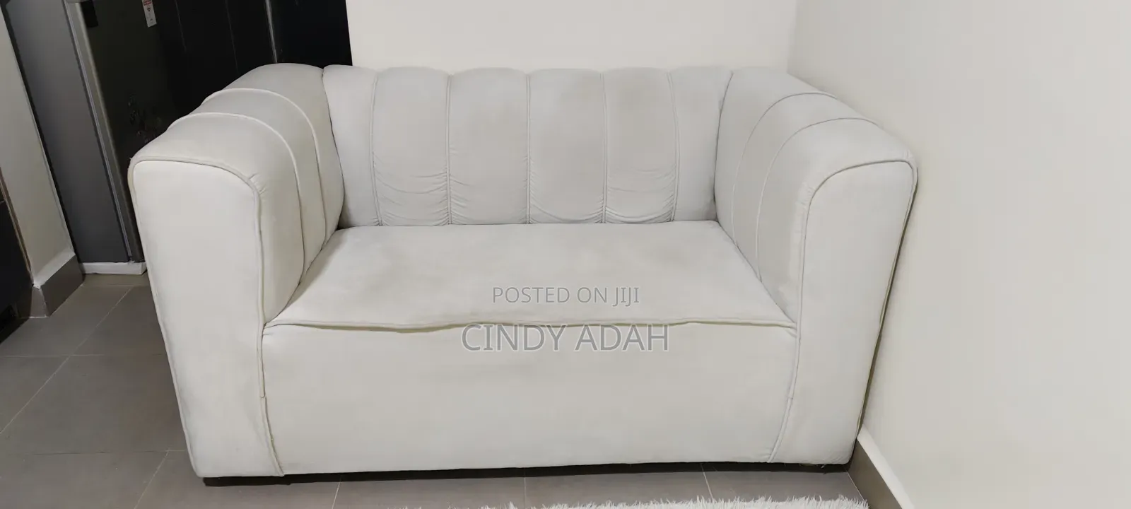 White Sofa 5 Months Old