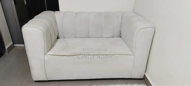 White Sofa 5 Months Old - main view