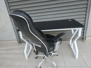 Combo Office Desk and Office Leather Chair