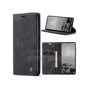 Cases Caseme Vivo Y05 Black Retro Flip Wallet Suede Leather Cover Cas