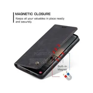 Cases Caseme Vivo Y05 Black Retro Flip Wallet Suede Leather Cover Cas
