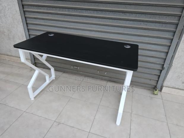 Metallic Frame Home Office Study Desk - main view