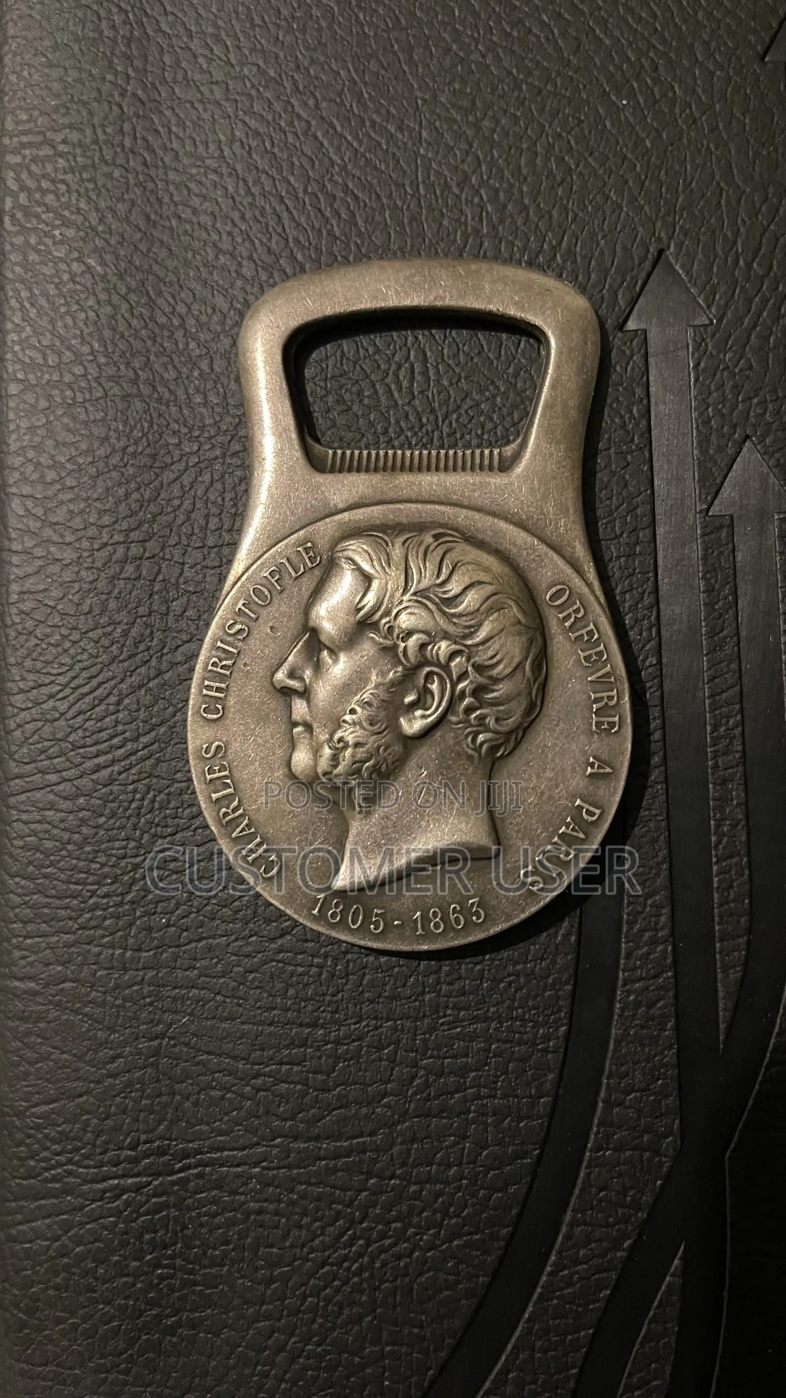 Vintage 1958 France Charles Christofle Silver Plated Bottle Opener