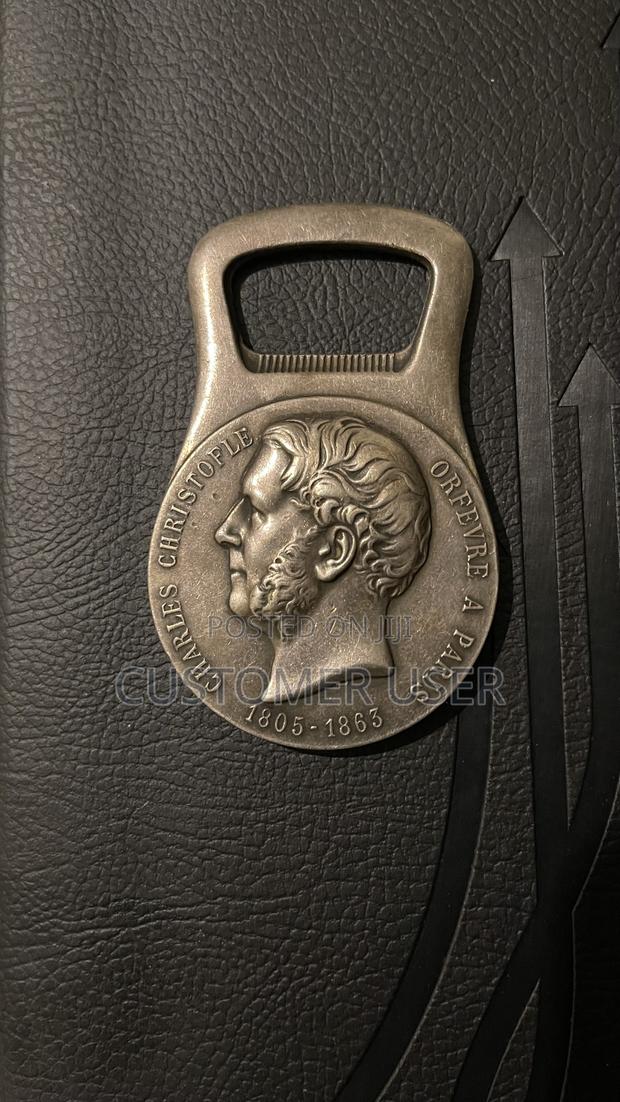 Vintage 1958 France Charles Christofle Silver Plated Bottle Opener