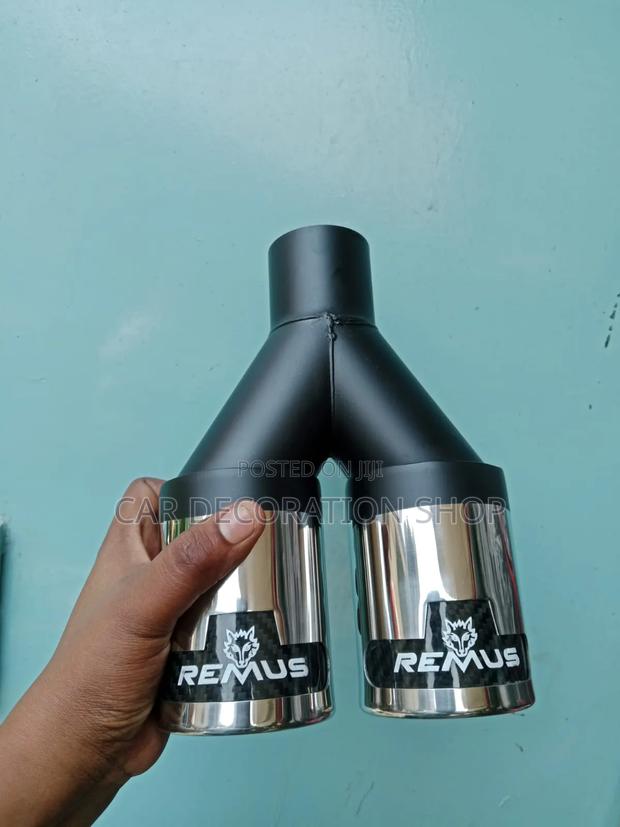 Universal Dual Tip Remus Design Exhaust Tip Extension - thumbnail 2