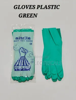 Gloves Plastic Green