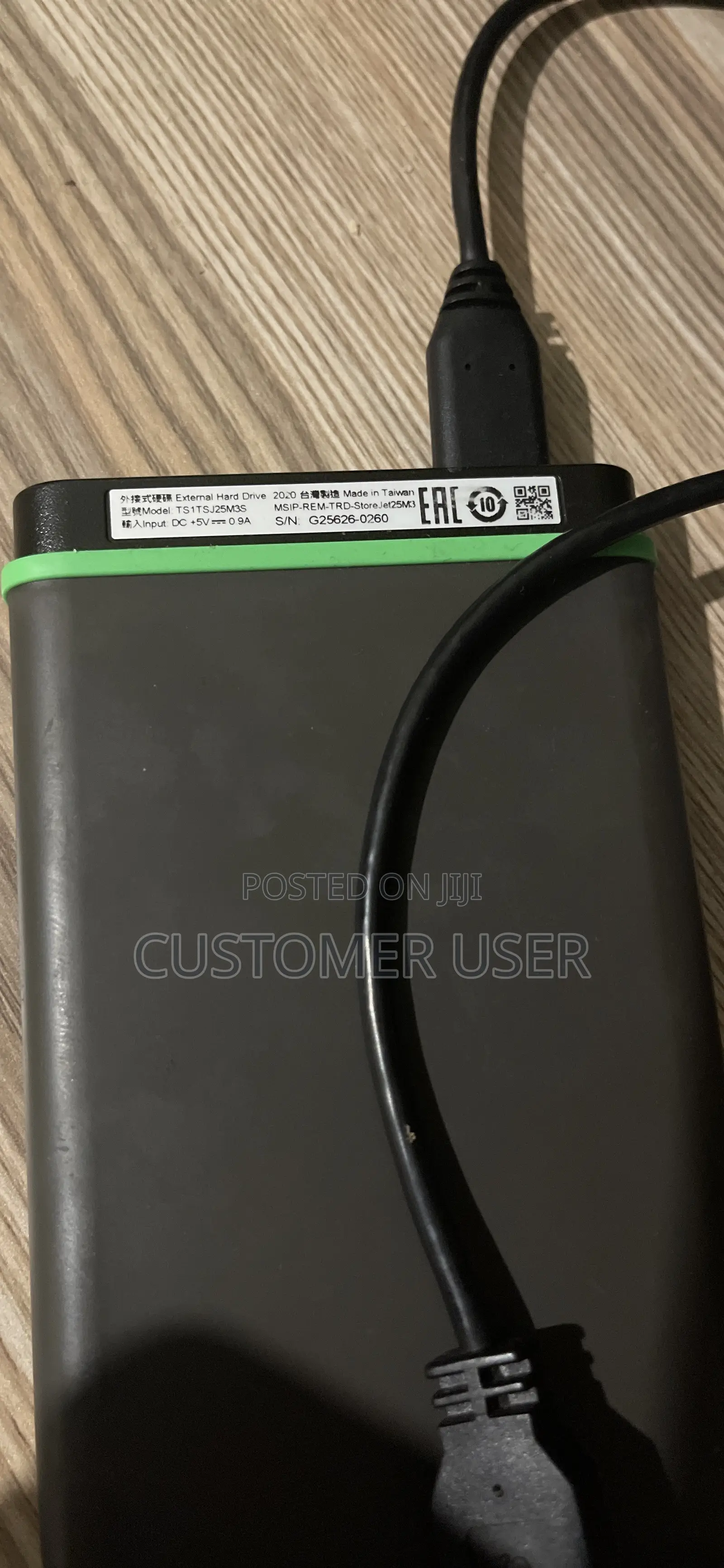 1TB Transcend Hard Drive