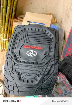 Toyota Deep Dish Design With Molded Channels to Trap Debris Floor Mats