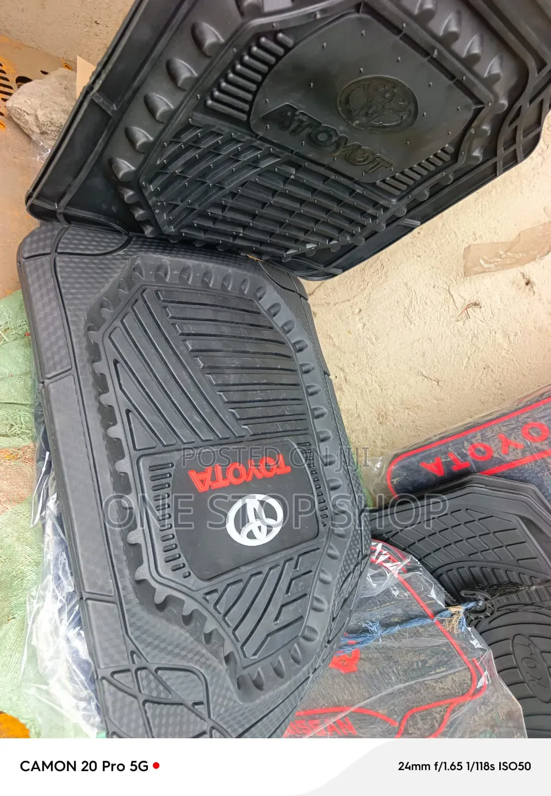 Non Slip Textured All Weather Toyota 5pc Floor Mats