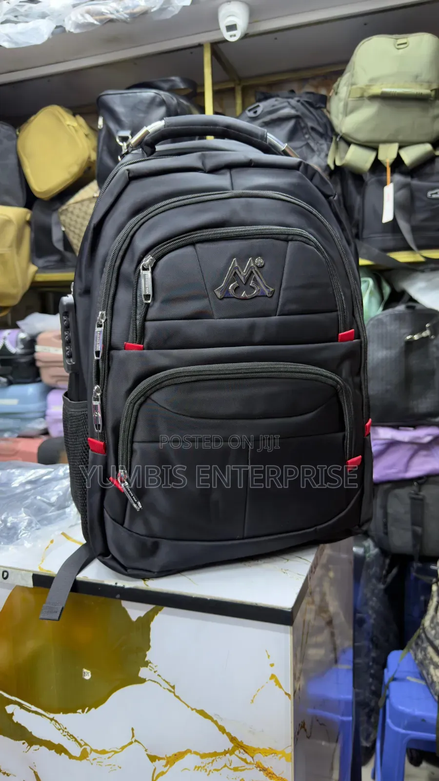 CURIOUS Man Black Quality Backpacks at 1800