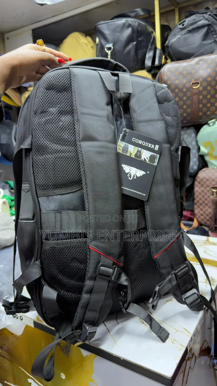 CURIOUS Man Black Quality Backpacks at 1800