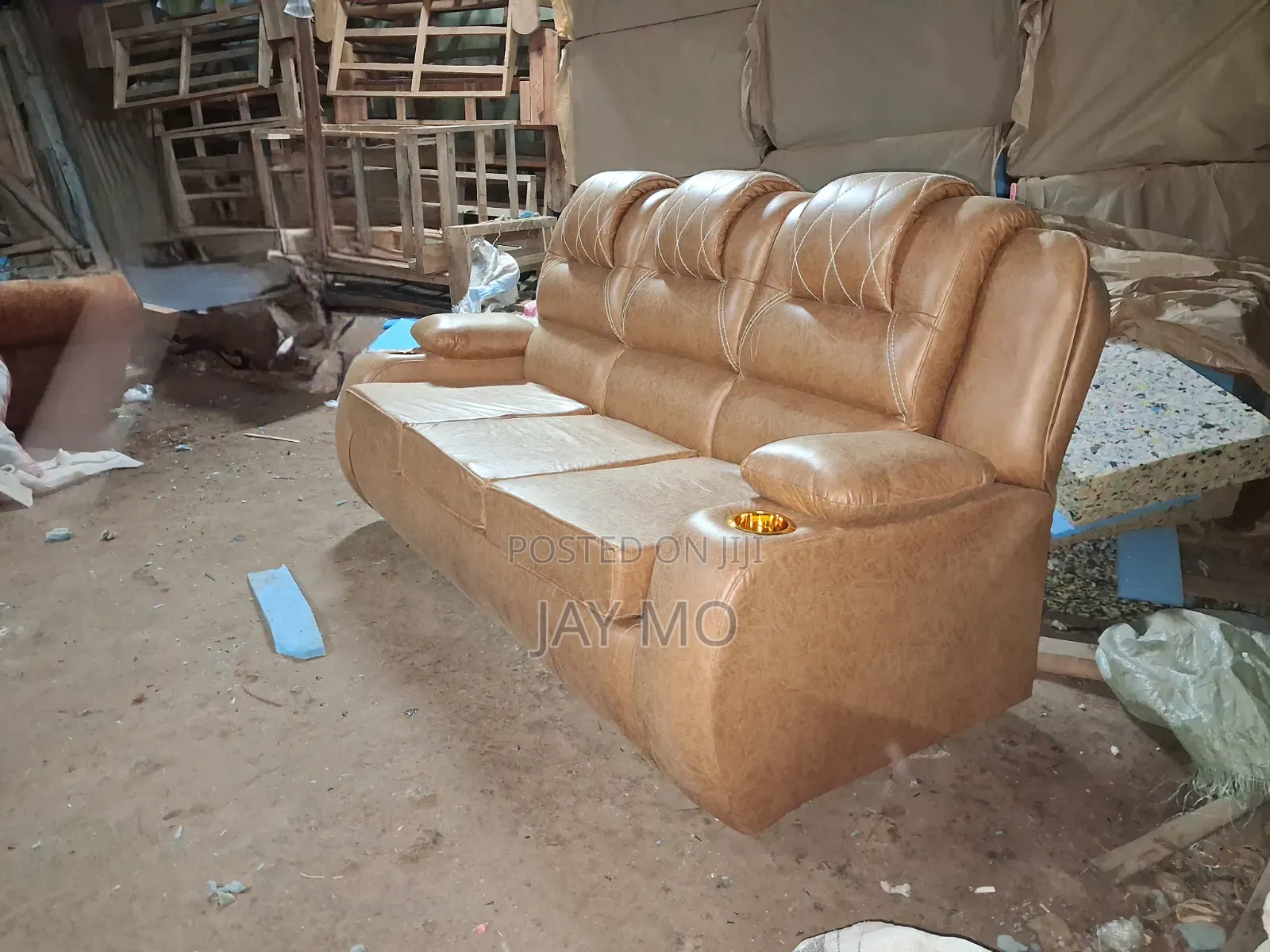 Semi Recliner 3 Seater Sofa (Removable Cushions)
