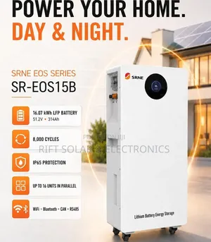 SRNE 16 kWh - 51v (314Ah) Lithium Ion Solar Battery 8000 Cycle