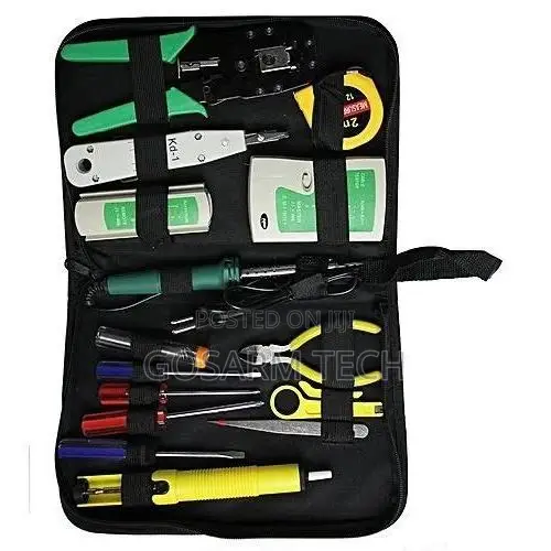 Network Tool Kit / RJ45 Crimping Tool Kit – 14-in-1 With Bag