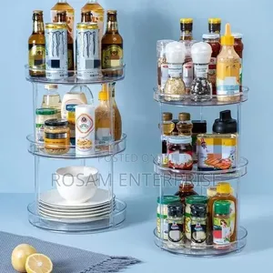 3 Layer 360 Rotation Cabinet Turntable Organizer/Lazy Susa