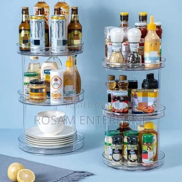 3 Layer 360 Rotation Cabinet Turntable Organizer/Lazy Susa