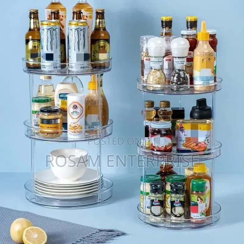 3 Layer 360 Rotation Cabinet Turntable Organizer/Lazy Susa